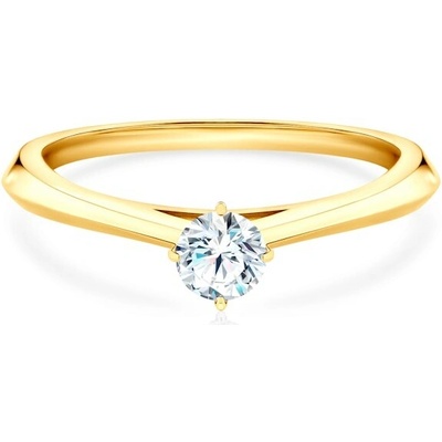 Savicki Zásnubný prsteň The Light žlté zlato laboratórny diamant DL R2 1 LAB Z