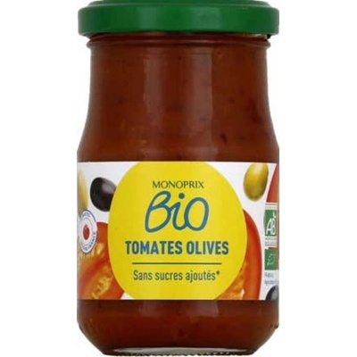 Monoprix BIO rajčatová omáčka s olivami 200 g