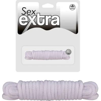 Памучно въже за робство, 3 метра - Sex Extra Love Rope White (NMC0002386)