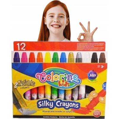 Colorino Kids Twist-Up farebné mäkké voskovky 12 ks