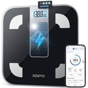 RENPHO Digital Scale, Solar Scale without Battery, 180 kg - R-A012