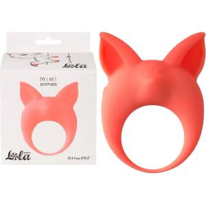  Вибриращ пенис ринг с ушички, силиконов - Ring Kitten Kyle Orange (7000-21LOLA)