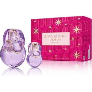 Bvlgari Omnia Amethyste - Подаръчен комплект за жени: 100мл парфюм EDT + 15мл парфюм EDT