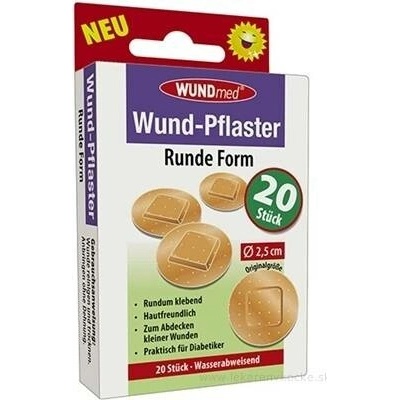 WUNDmed Kruhová náplast Tělová 20 ks