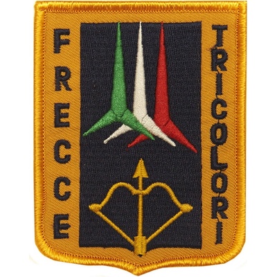 Nášivka textilná 101 Inc Frecce Tricolori - žltá-čierna