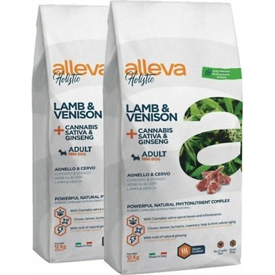 Alleva Holistic Adult Mini Lamb & Venison 2 x 12 kg