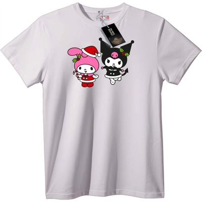 NOONEBRAND Тениска Празнична My Melody & Kuromi - L, White