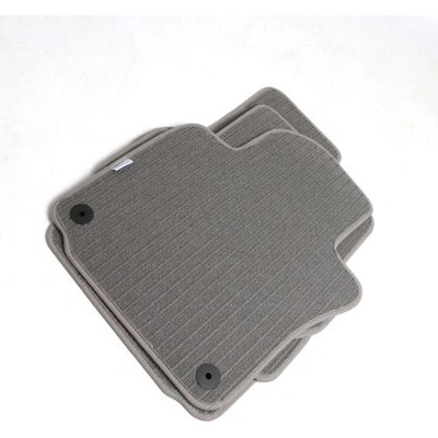 Мокетни стелки за Vw Golf 5 / Golf 6 / Jetta (2005-2011) сиви с кръгли щипки