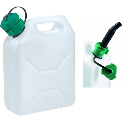 Eda Jerrycan Kanister s lievikom 5L biela