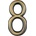 Číslica "8" 75mm bronz Bronz