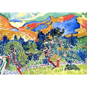 Grafika - Puzzle André Derain: The Mountains of Collioure - 500 piese