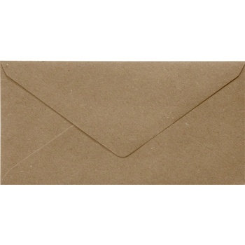 Плик цветен Крафт DL 110x220 mm 50 бр. Кафяв (DL 110)