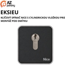 EKSIEU - klíčový spínač Nice s cylindrickou vložkou pro montáž pod omítku