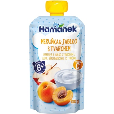 Hamánek Marhuľa & jablko s tvarohom 100 g