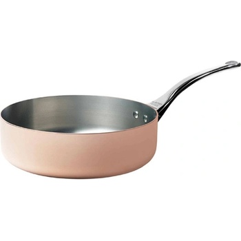 de Buyer Medená panvica na soté s rukoväťou z nehrdzavejúcej ocele Ø 20 cm Inocuivre