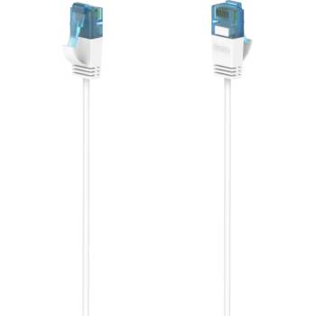 Hama Мрежов кабел HAMA Flexi-Slim, U-UTP CAT 6a, 10 Gbit-s, RJ-45 - RJ45, 1.50 m, Бял