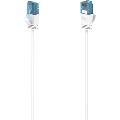 Hama Мрежов кабел HAMA Flexi-Slim, U-UTP CAT 6a, 10 Gbit-s, RJ-45 - RJ45, 1.50 m, Бял
