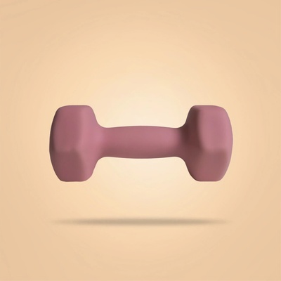 GymBeam Neoprenová jednoručka Hex BeastPink 4 kg