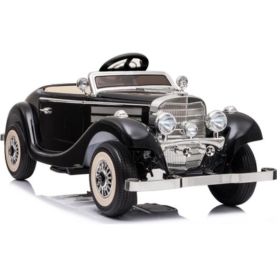 Lean Cars Elektrické autíčko Mercedes Benz 540K Retro nosnosť 100KG motor 4x45W batéria 12V10Ah čierna