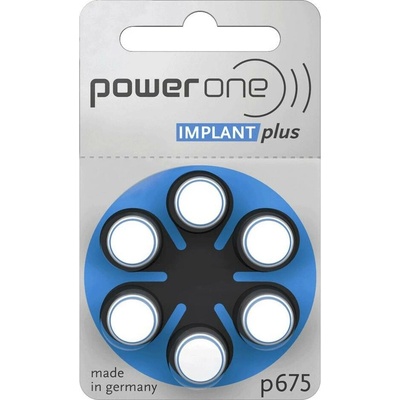 Varta BAT0278 Baterie do naslouchadel Power One Implant Plus 675 6 ks