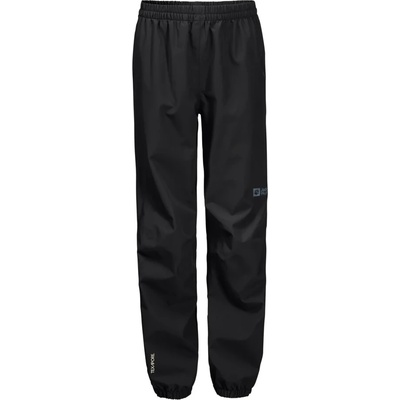 Jack Wolfskin Детски водоустойчив панталон Jack Wolfskin Kid's Rainy Days Pants Waterproof trousers - Black - размер 128 (EU) (703-3857-0114)