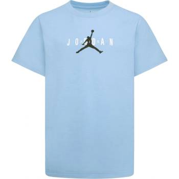 Air Jordan Детска тениска Air Jordan Longline Graphic T Shirt Junior Boys - Aquarius Blue