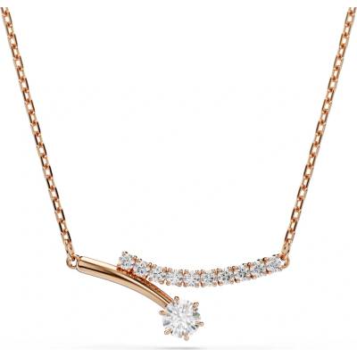 Swarovski Pozlátený náhrdelník s čírymi zirkónmi 5763823