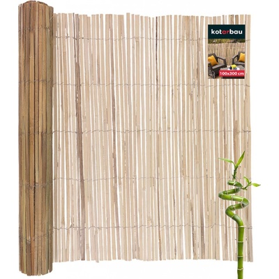 Bambusová rohož na záhradný kryt balkón terasa plot 100x300 cm