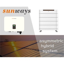 Sunways Asymetrický hybridní systém 10kw + baterie 12,8kw