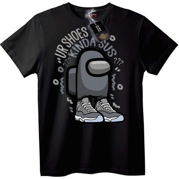 NOONEBRAND Тениска Among Us SUS обувки - 2XL, White