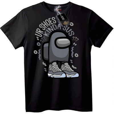 NOONEBRAND Тениска Among Us SUS обувки - 2XL, White