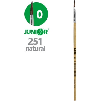 Štetec guľatý JUNIOR č. 0" 251 Natural