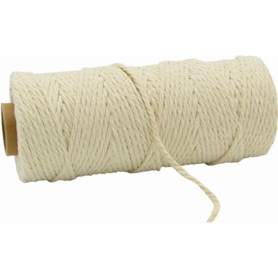 Macramé šňůra – Ø 3 mm x 100 m (250 g) slonová kost