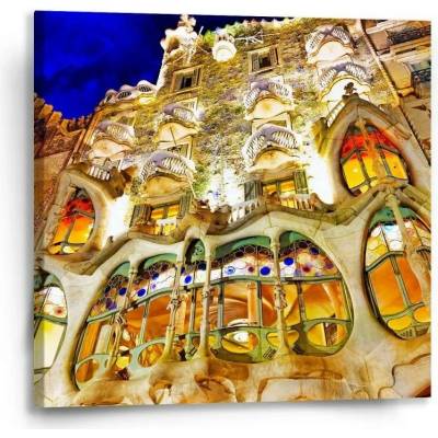 Sablio Obraz Barcelona Gaudi Casa Batllo 1 - 50x50 cm