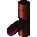 Probau Odkvapová klapka ø 87 mm oceľ hnedá