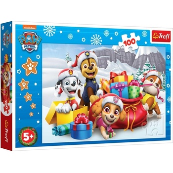 Trefl Пъзел Trefl от 100 части - Коледа с Пес Патрул (16480)