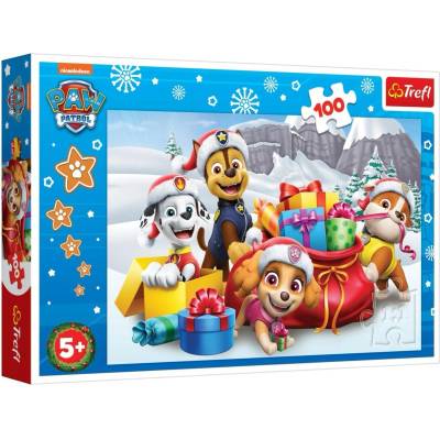 Trefl Пъзел Trefl от 100 части - Коледа с Пес Патрул (16480)