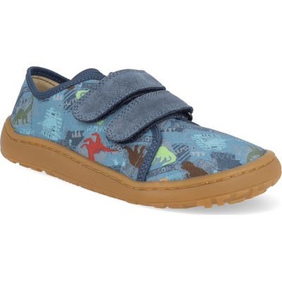 Froddo Barefoot plátené topánky Canvas Dark denim modrá
