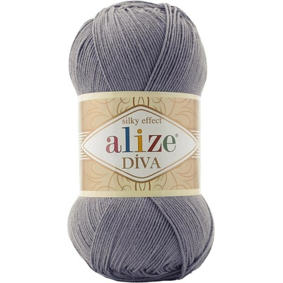 Alize příze Diva 348 tmavě šedá