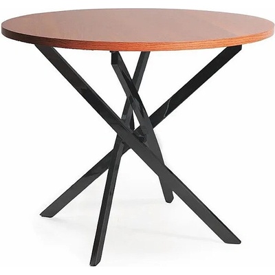 VENETI Jídelní stůl AUGUSTIN - ořech / černý