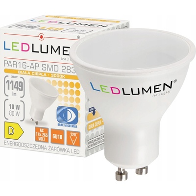 LEDlumen Led žiarovka 10W 2835 CCD teplá biela GU10