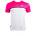 11 Degrees Тениска 11 Degrees Cut & Sew Taped T-Shirt - Pink Glo/White