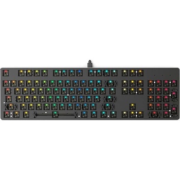 GLORIOUS GMMK 3 PRO 100 % Barebones Wired Black – US GLO-KB-GMMK3-PRO-100-BB-W-BLK-US