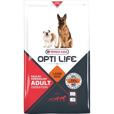 Versele Laga Opti Life Adult Digestion Medium & Maxi 2 x 12,5 kg