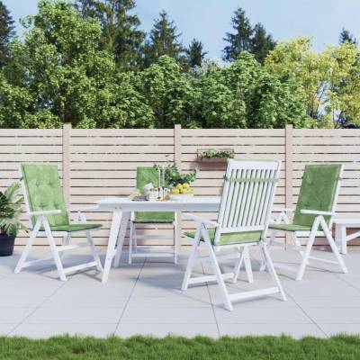 vidaXL Възглавници за столове с висока облегалка 4 бр на листа текстил (361266)