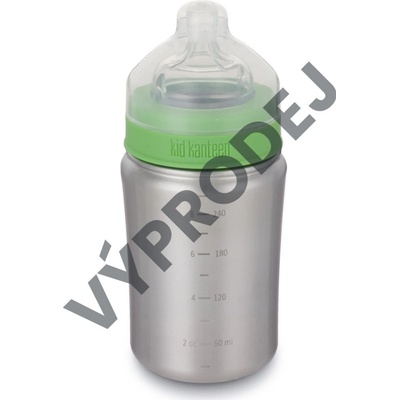 Klean Kanteen nerezová láhev Baby Bottle brushed stainless 266ml