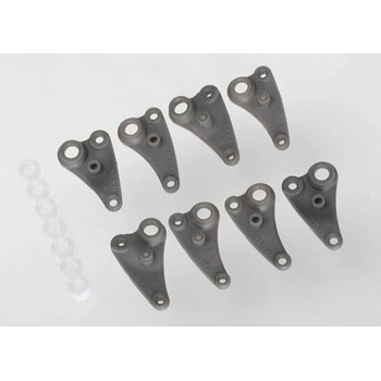 Traxxas Rocker arm set, long travel/ plastic bushings (8), TRX7156 (TRX7156)