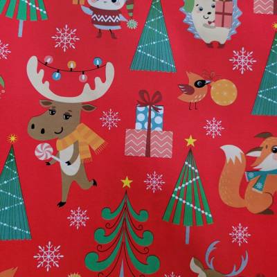 Fastima Vianočný baliaci papier stromčeky sivý 57cmx2m 2m153