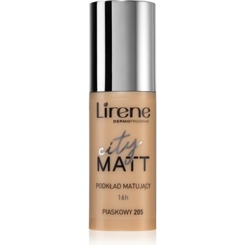 Lirene City Matt матиращ флуид фон дьо тен с изглаждащ ефект цвят 205 Sand 30ml