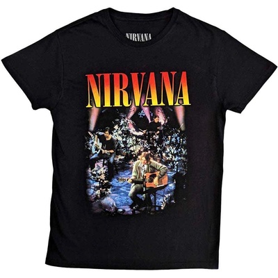 Nirvana tričko Unplugged Photo čierne